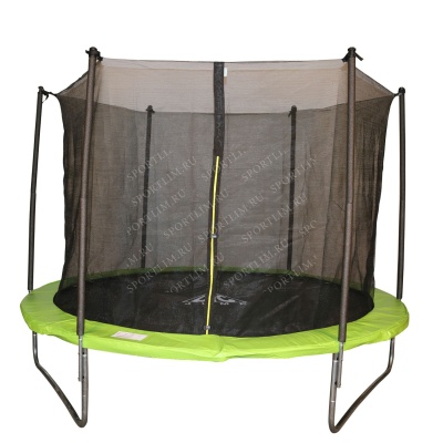Батут DFC JUMP 10ft складной, сетка, чехол, apple green (305см)